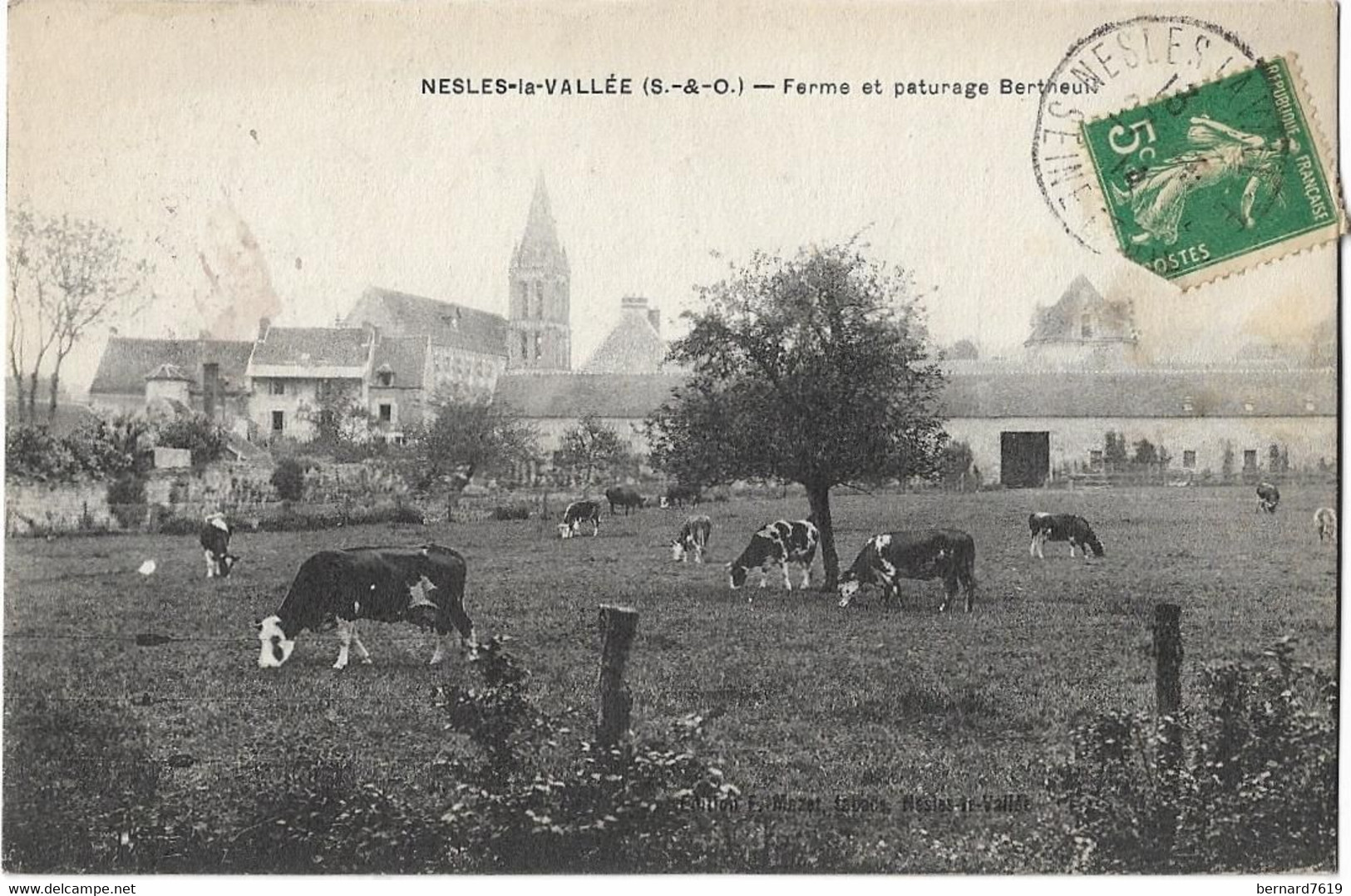 95  Nesles La Vallee  -  Ferme Et Paturage  Bertheuil - Nesles-la-Vallée