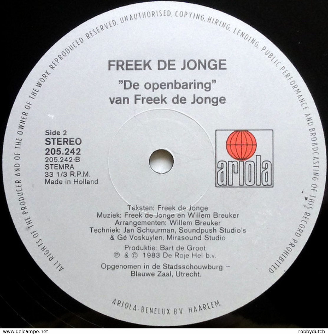 * LP *  FREEK DE JONGE - DE OPENBARING (Oudejaarsavond 1982) - Comiche