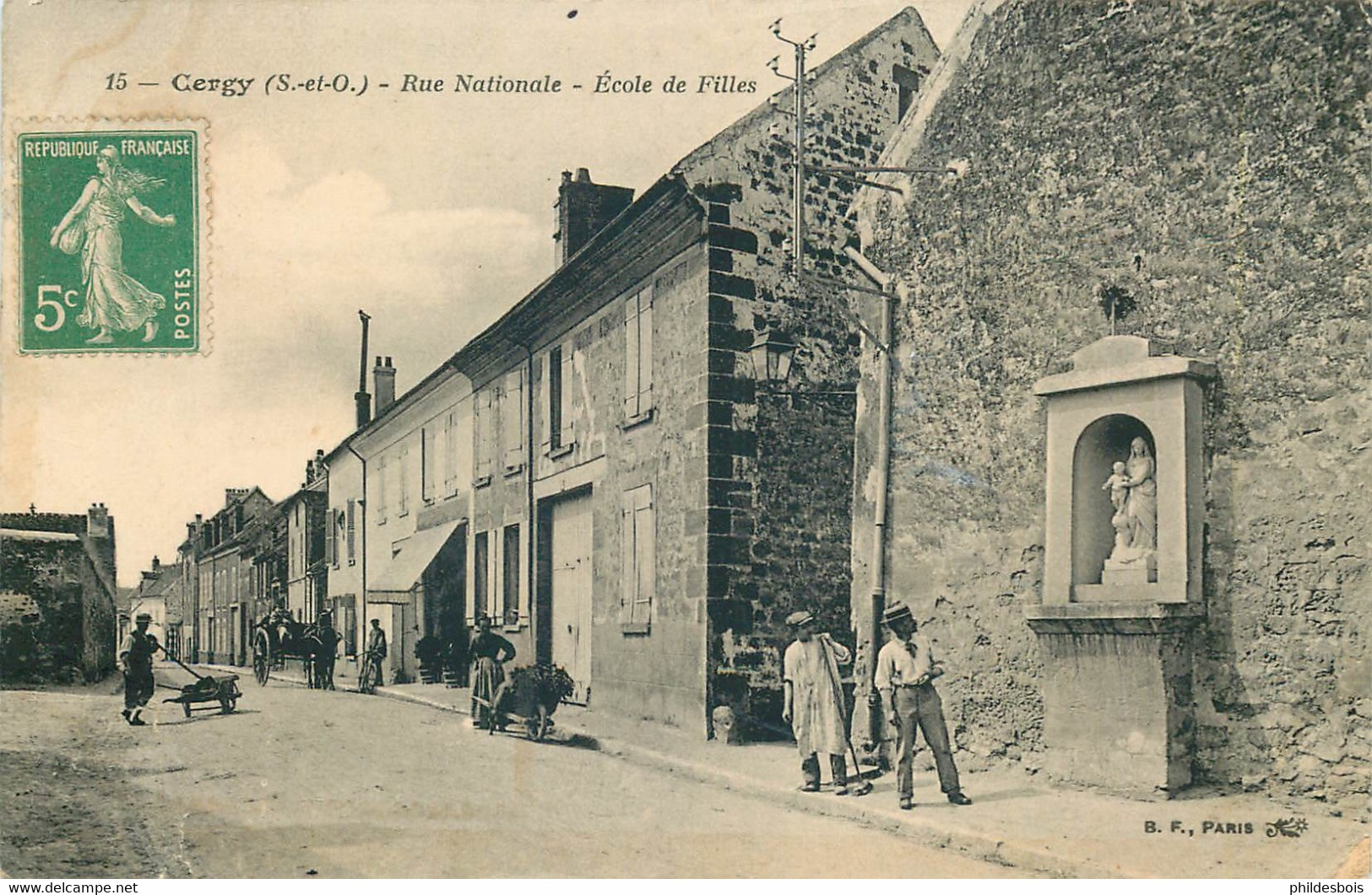 VAL D'OISE  CERGY Rue Nationale école Des Filles - Cergy Pontoise