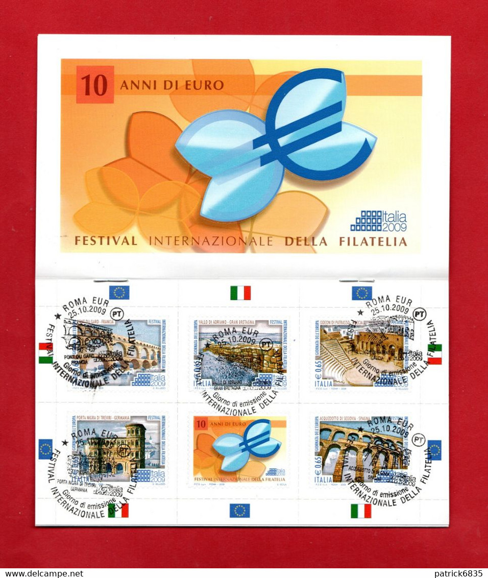 Italia ° - Anno 2009 - FESTIVAL INTERNAZIONALE DELLA FILATELIA. Unif.L.26 - Annullo 1° Giorno ROMA. - Carnets