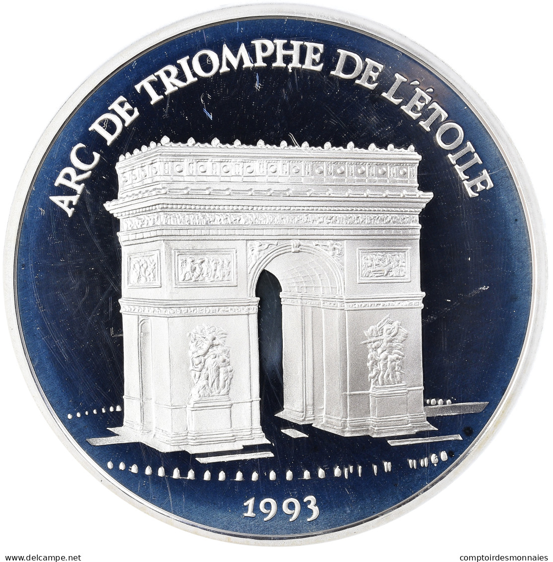 Monnaie, France, Monnaie De Paris, Arc De Triomphe, 100 Francs-15 Ecus, 1993 - Essais, Piéforts, épreuves & Flans Brunis