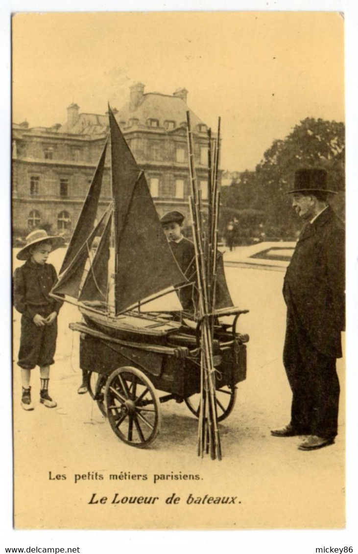 REPRO-Les Petits Métiers Parisiens( Palais Du Luxembourg Au 2° Plan)-Le Loueur De Bateaux (animée)--CECODI.....à Saisir - Venters