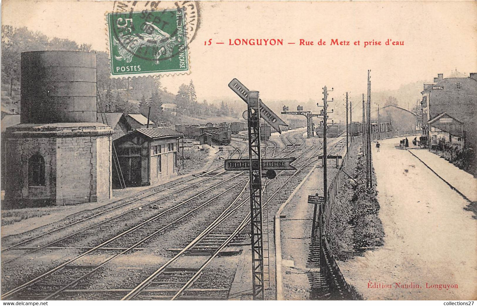 54-LONGUYON- RUE DE METZ ET PRISE D'EAU - Longuyon