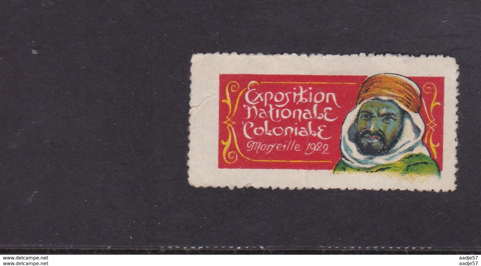 France Cinderella 1922 Exposition Nationale Coloniale Marseille - Other & Unclassified