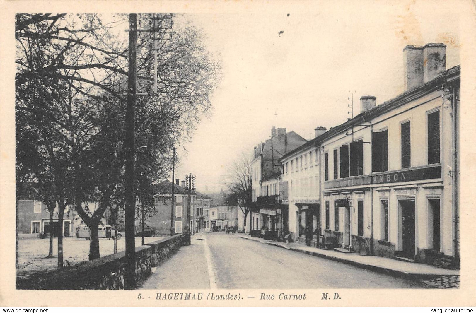 CPA 40 HAGETMAU RUE CARNOT - Other & Unclassified