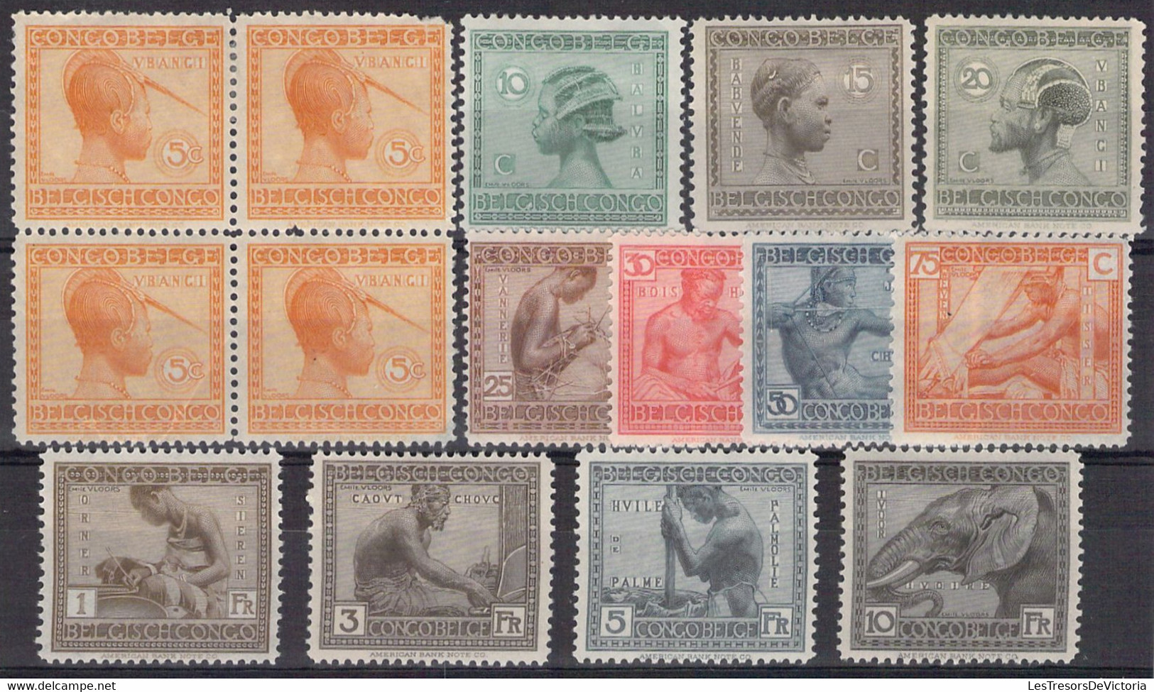 COB 106/17 * - Congo Belge - 1923 - Cote 60 COB 2022 -  Métiers Et Industries Indigènes - Nuevos