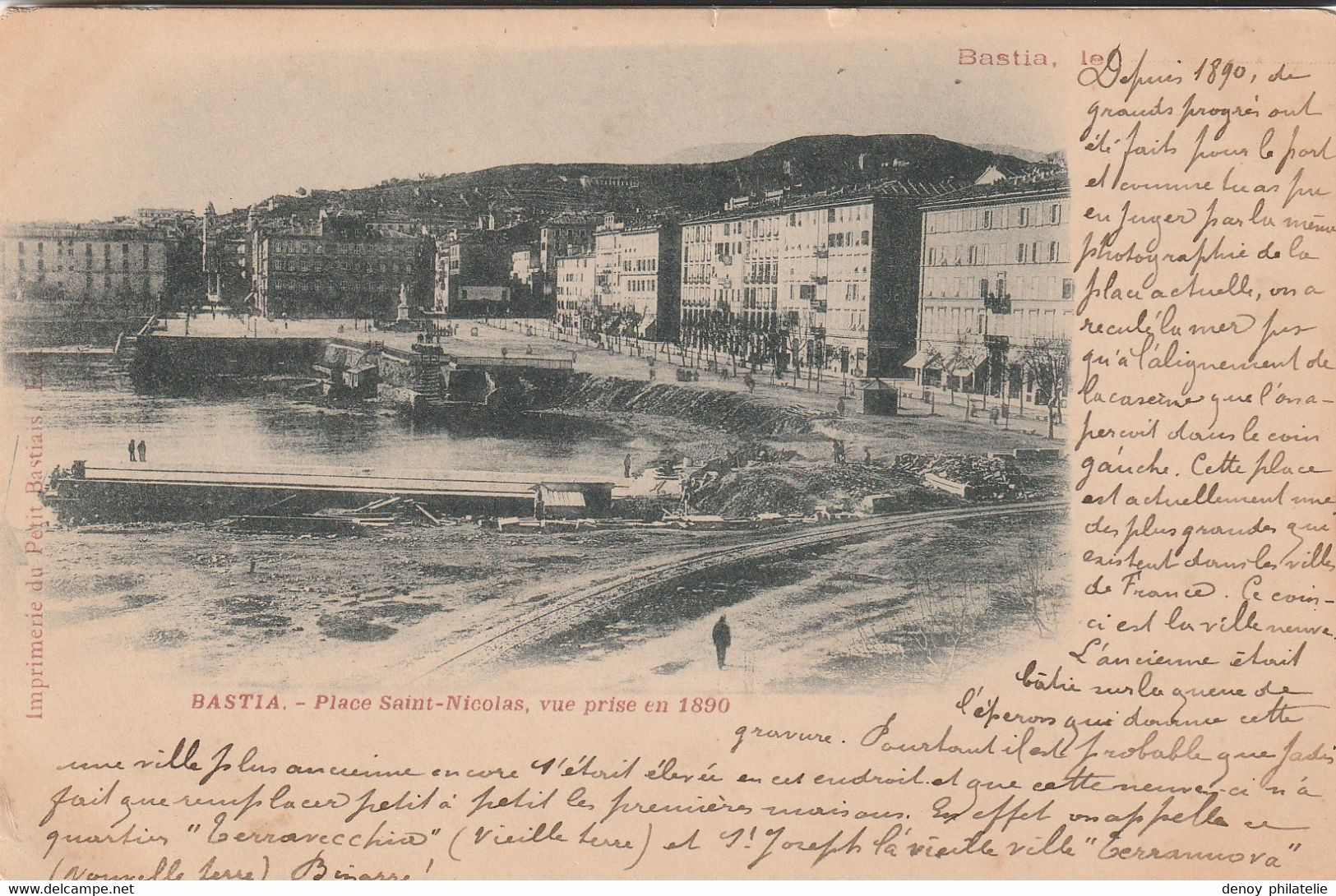 20/ Bastia - Place Saint Nicolas Prise En 1890 - Bastia