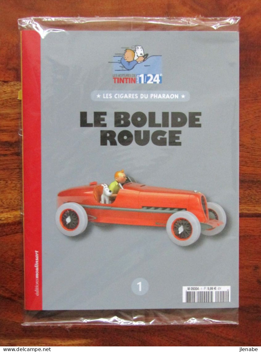 TINTIN Le Bolide Rouge 1/24éme © Hergé Moulinsart - Figurine In Plastica