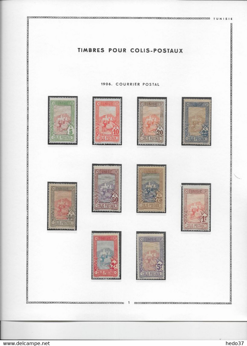 Tunisie Colis Postaux N°1/10 - Collection Vendue Page Par Page - Timbres Neufs * Avec Charnière - TB - Autres & Non Classés