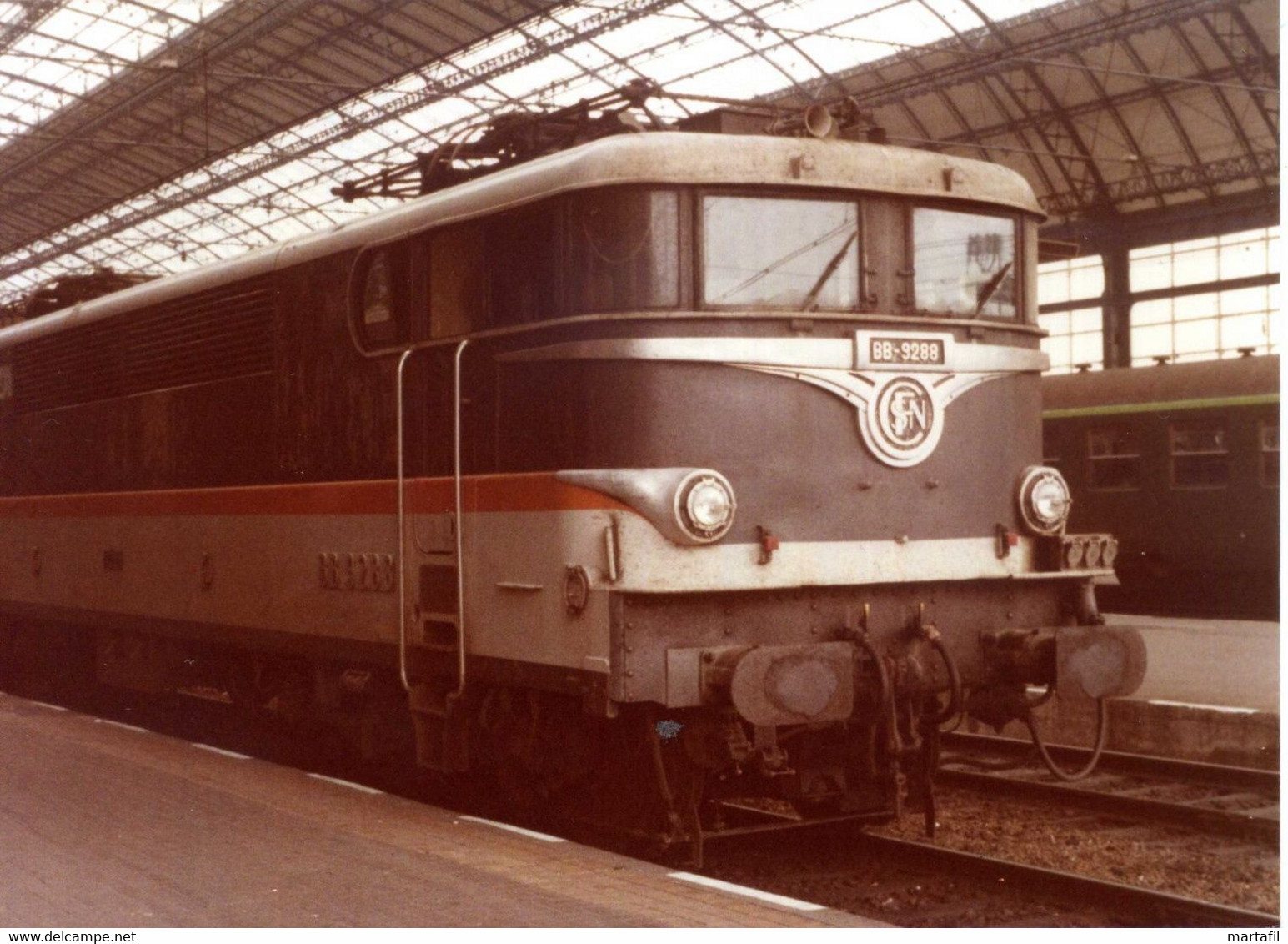 11.09.1979 Locomotiva Elettrica Francese SNCF BB 9200 BORDEAUX / Treni - Ferrovie - Trains - Eisenbahnen