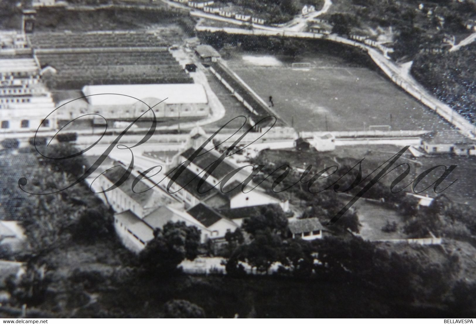 Societe Belge Brésilienne Vue Aerienne Usine Factory Avec Parc Et Village Plein Football Stade.Monte Alegre? Cotonierre? - Autres