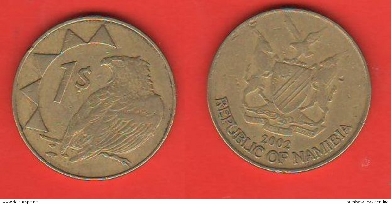 Namibia 1 Dollar One 2002 Brass Coin - Namibia