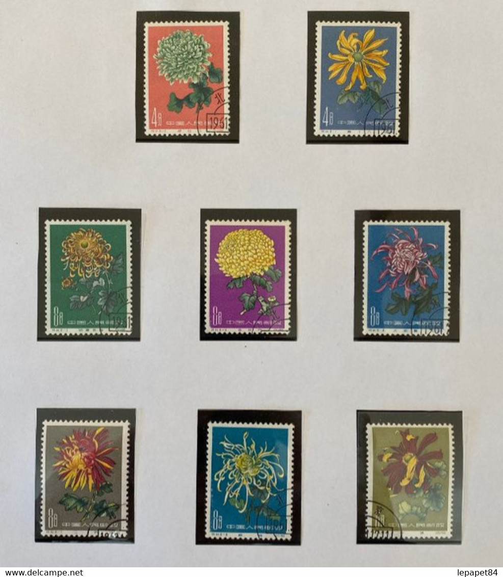 SP13 Chine/China 1960 Chrysanthenum - Série 44 - 18 Valeurs Oblitérées - Used Stamps