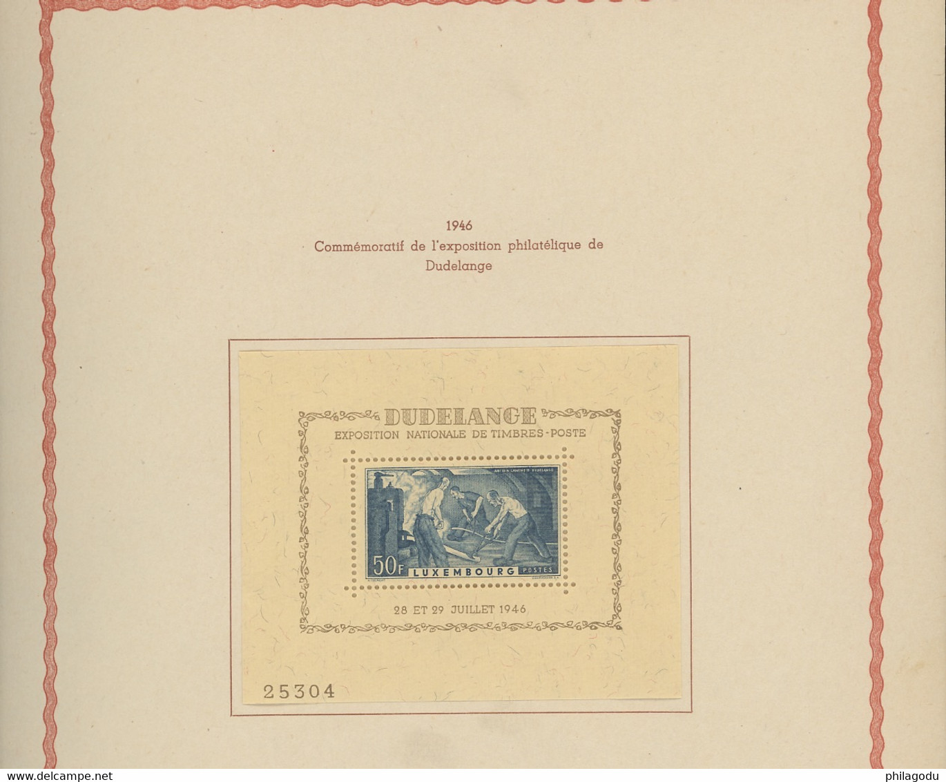 1944-1956 avec charnière sur ft d'album. cote Yvert 647-euros  net 13%