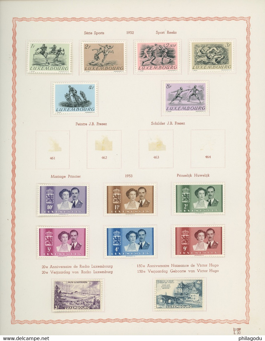 1944-1956 avec charnière sur ft d'album. cote Yvert 647-euros  net 13%