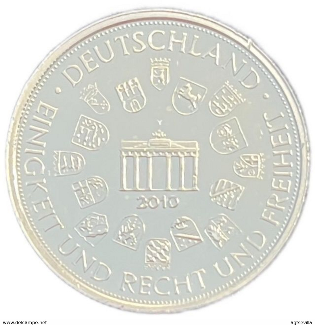 ALEMANIA. MEDALLA DEDICADA AL PRESIDENTE CHRISTIAN WULFF . 2.010 - Firma's