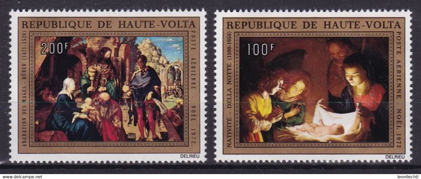 1977 Republique De Haute - Volta. Poste Arienne. Yvert PA 113 + 114 ( Gemälde V. Dürer Und Della Notte ) - Unused Stamps