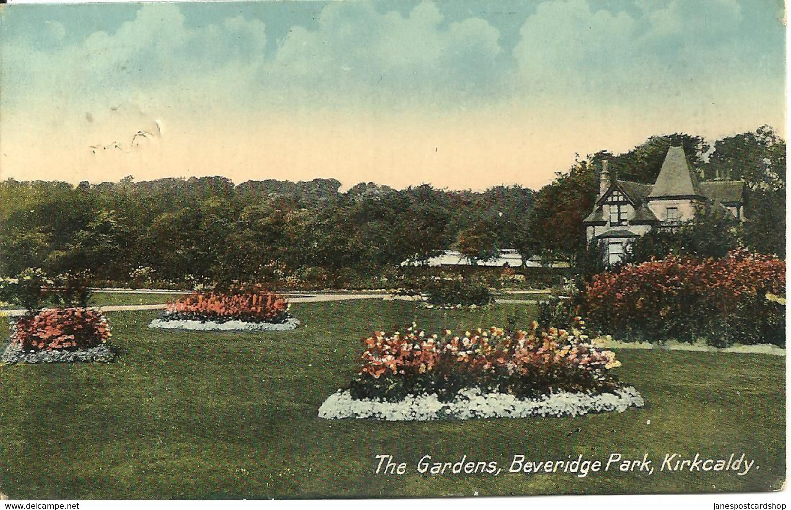 THE GARDENS - BEVERIDGE PARK - KIRKCALDY WITH GOOD KIRKCALDY POSTMARK 1915 - Fife
