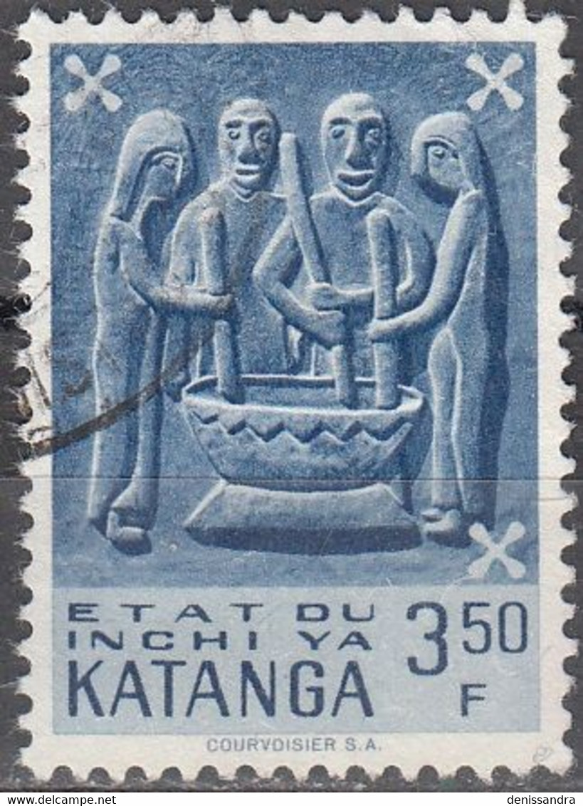 Katanga 1961 Michel 57 O Cote (2002) 0.50 Euro Art Traditionnel Cachet Rond - Katanga