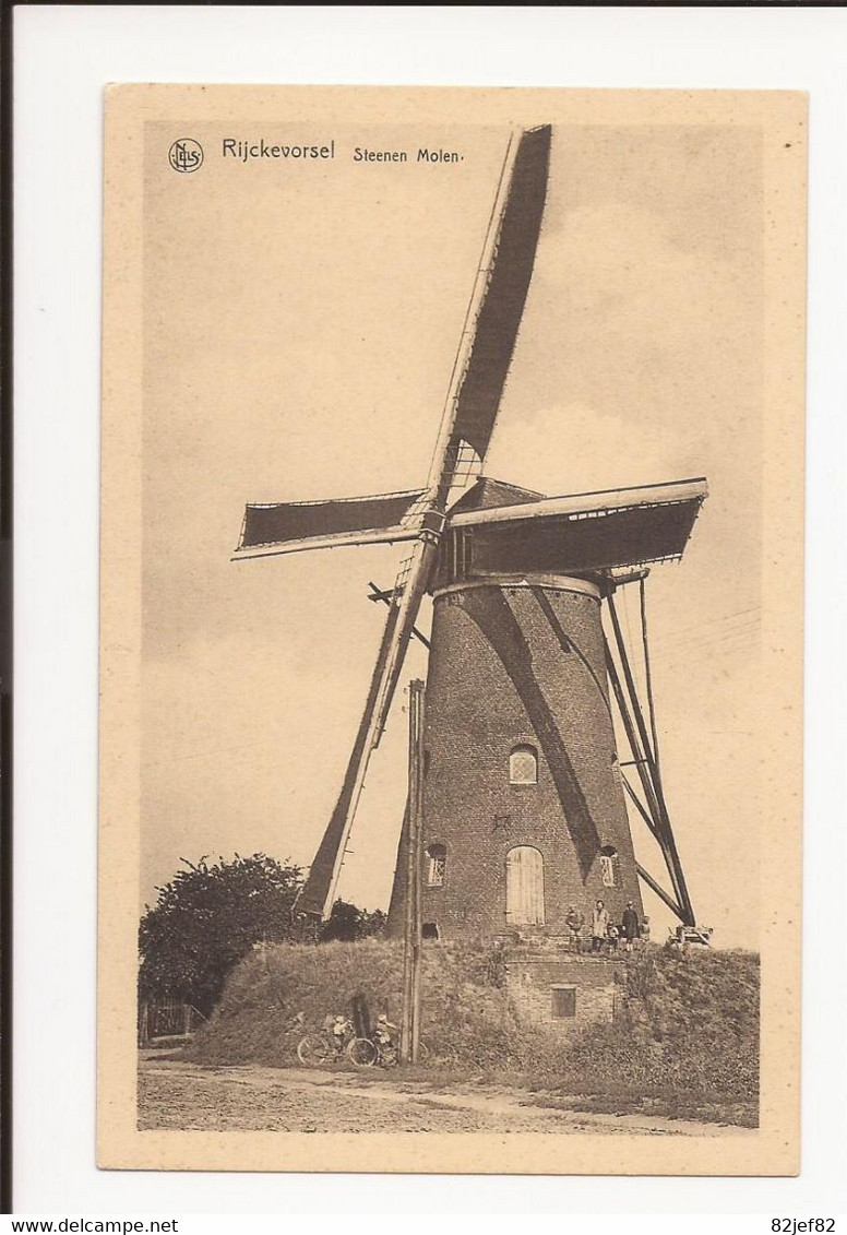 Rijckevorsel Rijkevorsel : Steenen Molen Windmolen Moulin à Vent : - Rijkevorsel