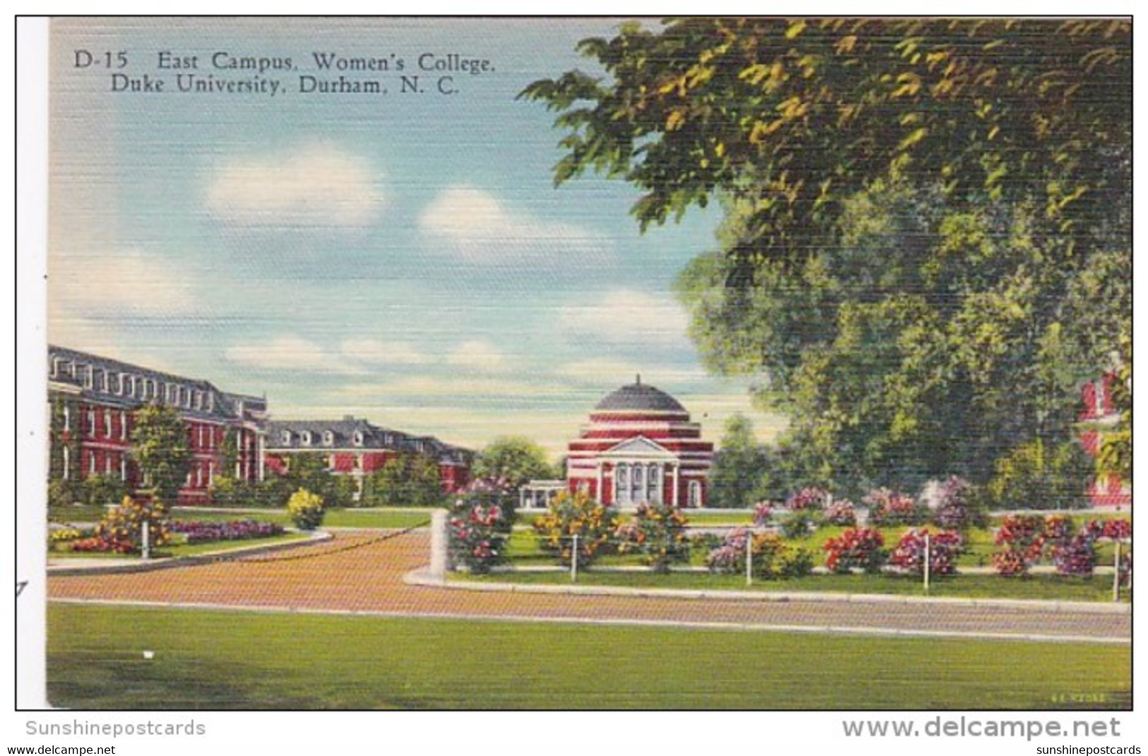 North Carolina Durham East Campus Women's College Duke University Curteich - Durham