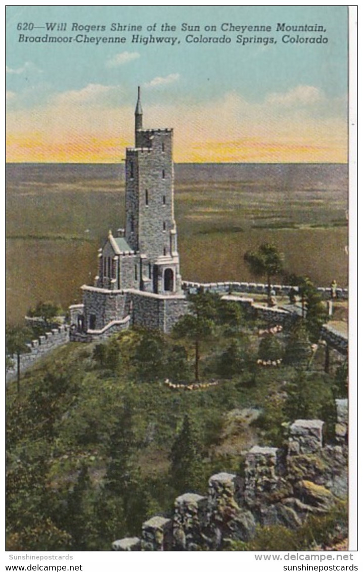 Colorado Colorado Springs Will Rogers Shrine Of The Sun On Broadmoor-Cheyenne Mountain Highway - Colorado Springs