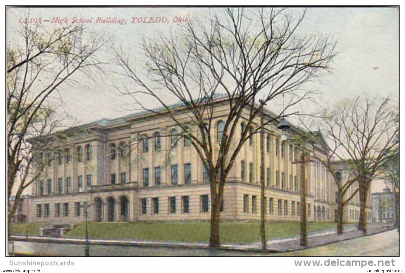 Ohio Toledo High School Building 1912 - Toledo