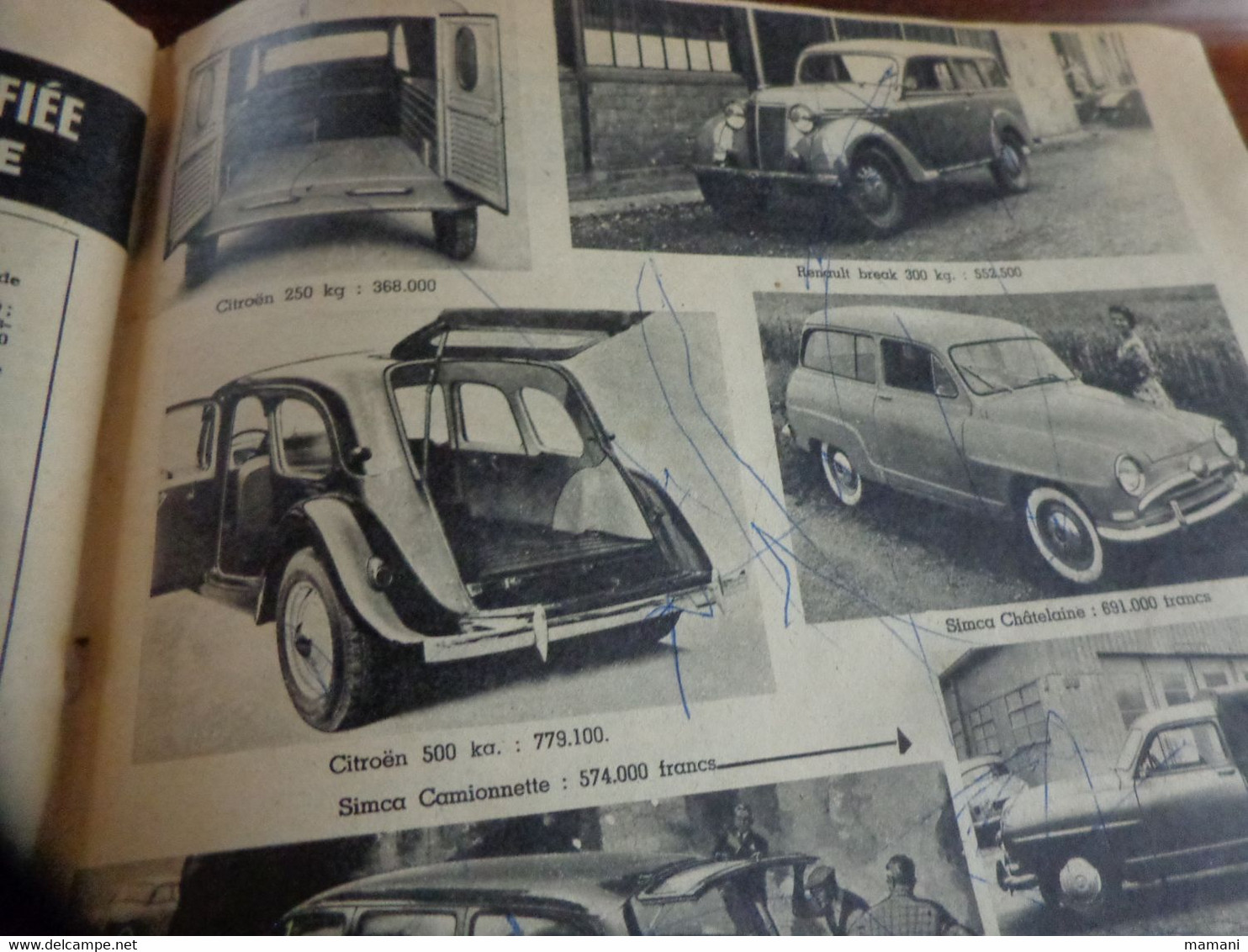 revue automobile 1955 sous reserve sans couverture simca jaguar-talbot