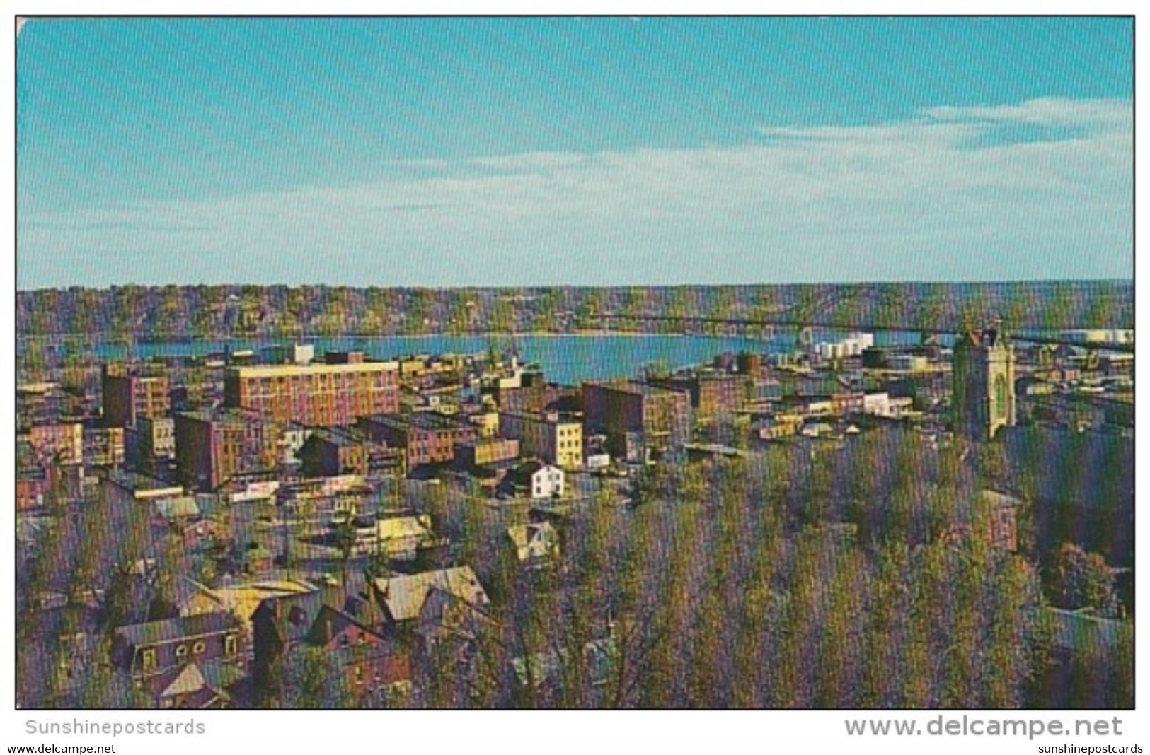 Iowa Greetings From Dubuque Aerial View - Dubuque