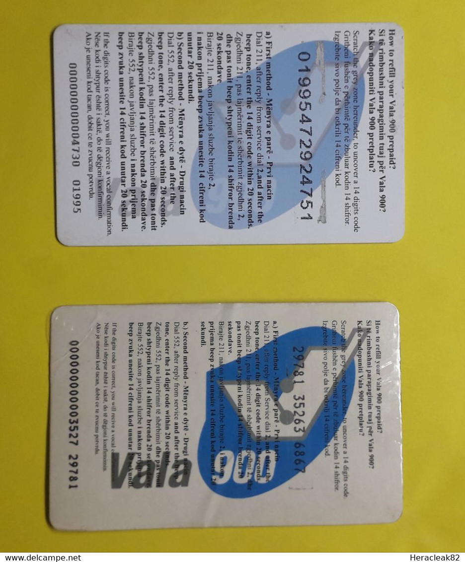 Kosovo Lot 2 Different Prepaid Phone Cards - Kosovo