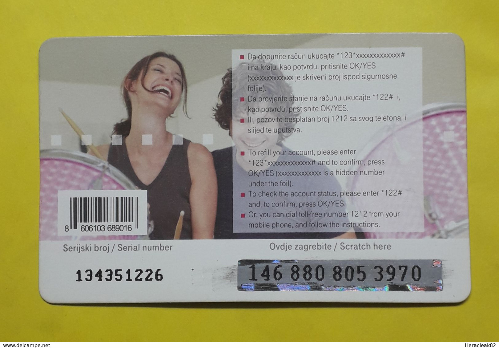 Montenegro Prepaid Phone Card - Montenegro