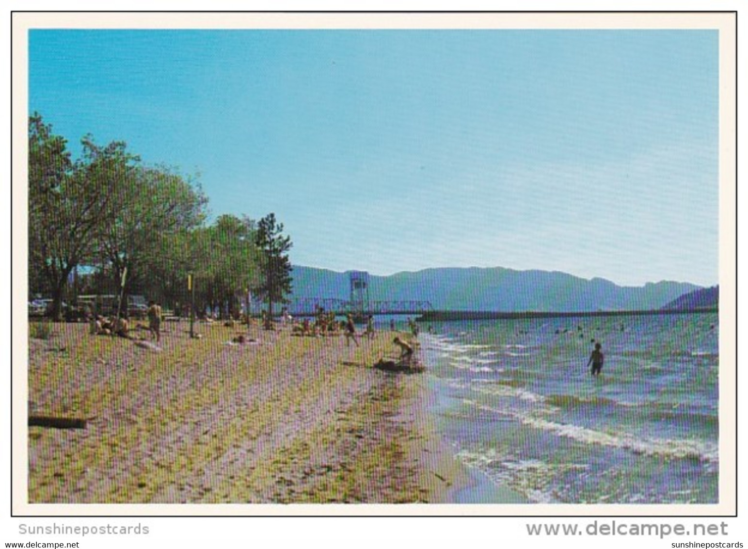 Canada British Columbia Kelowna Okanagan Lake Beach Scene - Kelowna