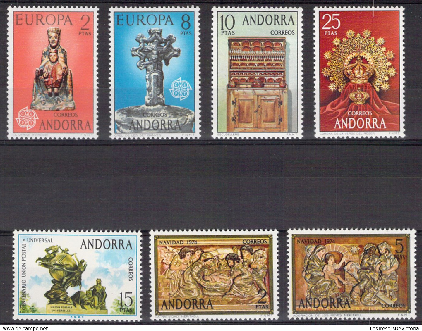 ANDORRA - Lot Année 1974 Complète - Neufs **MHN - Ungebraucht