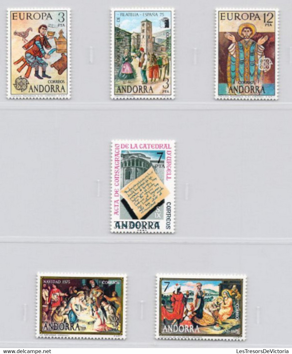 ANDORRA - Lot Année 1975 Complète - Neufs **MHN - Unused Stamps