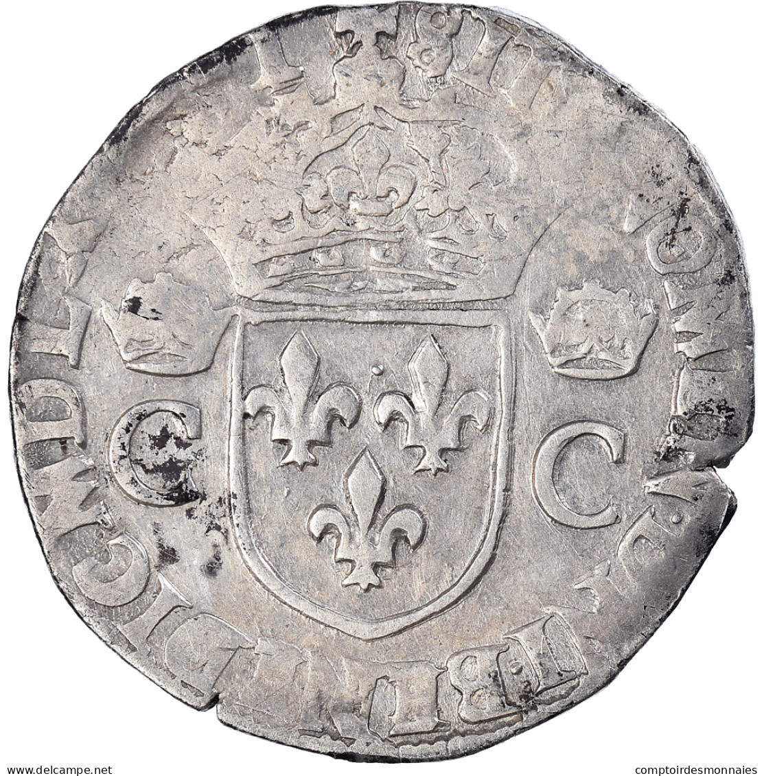 Monnaie, France, Charles IX, Teston, 1564, Nantes, TB+, Argent - 1560-1574 Carlos IX