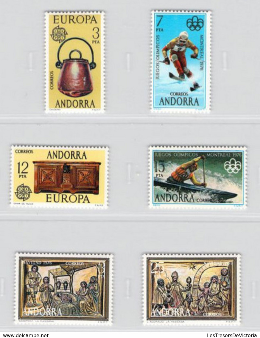 ANDORRA - Lot Année 1976 Complète - Neufs **MHN - Ungebraucht