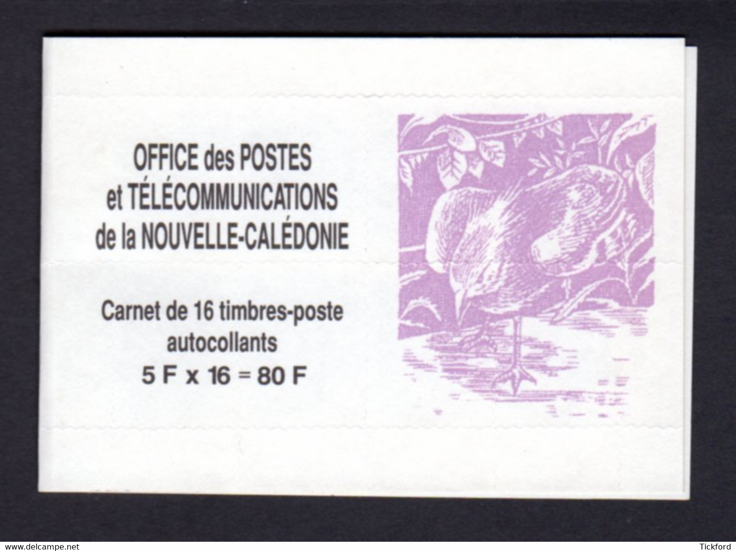 NOUVELLE CALEDONIE 1994 - Yvert N° C655 - Neuf ** / MNH - Série Courante, Le Cagou - Markenheftchen