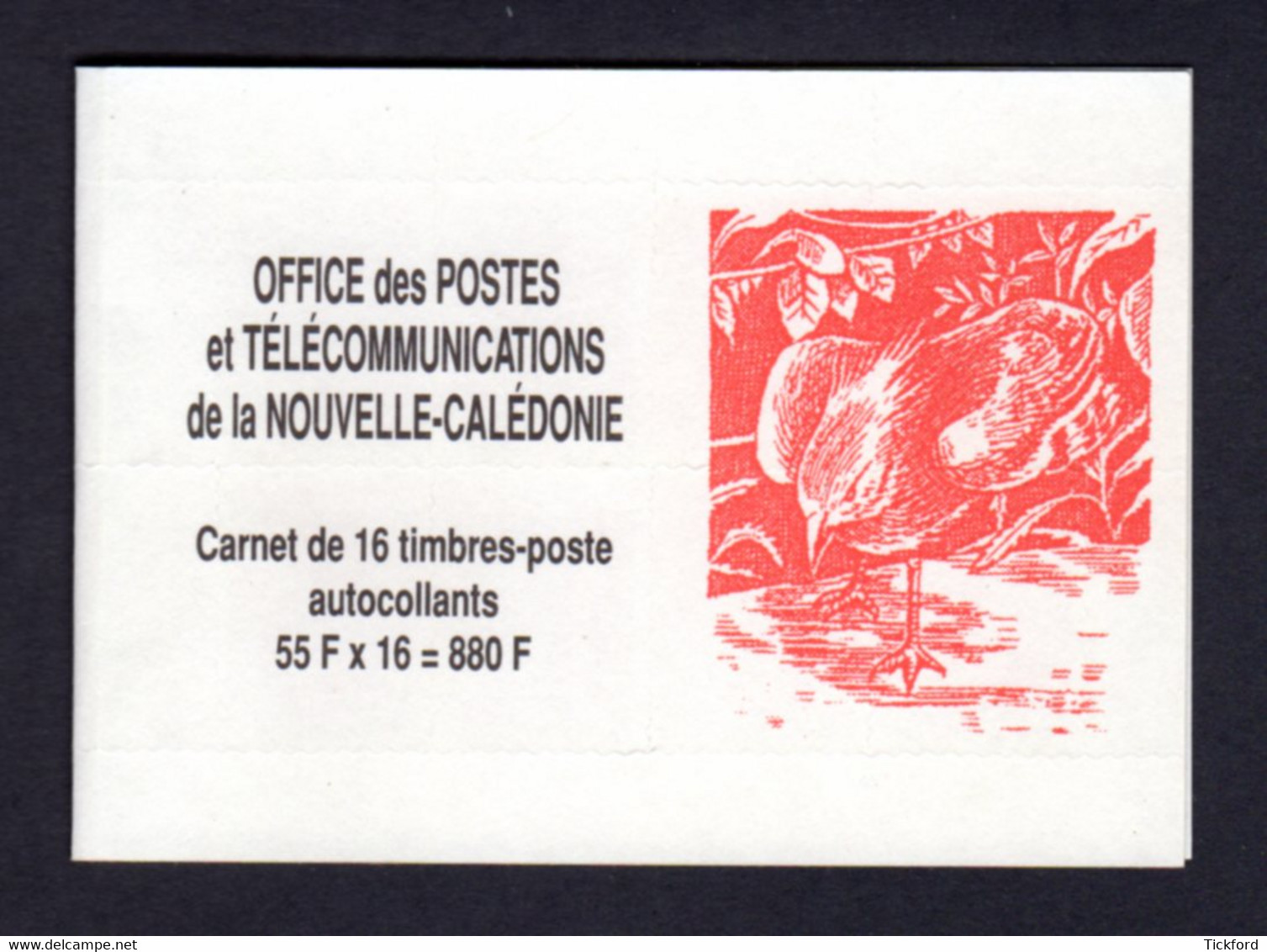 NOUVELLE CALEDONIE 1993 - Yvert N° C639 - Neuf ** / MNH - Série Courante, Le Cagou - Libretti