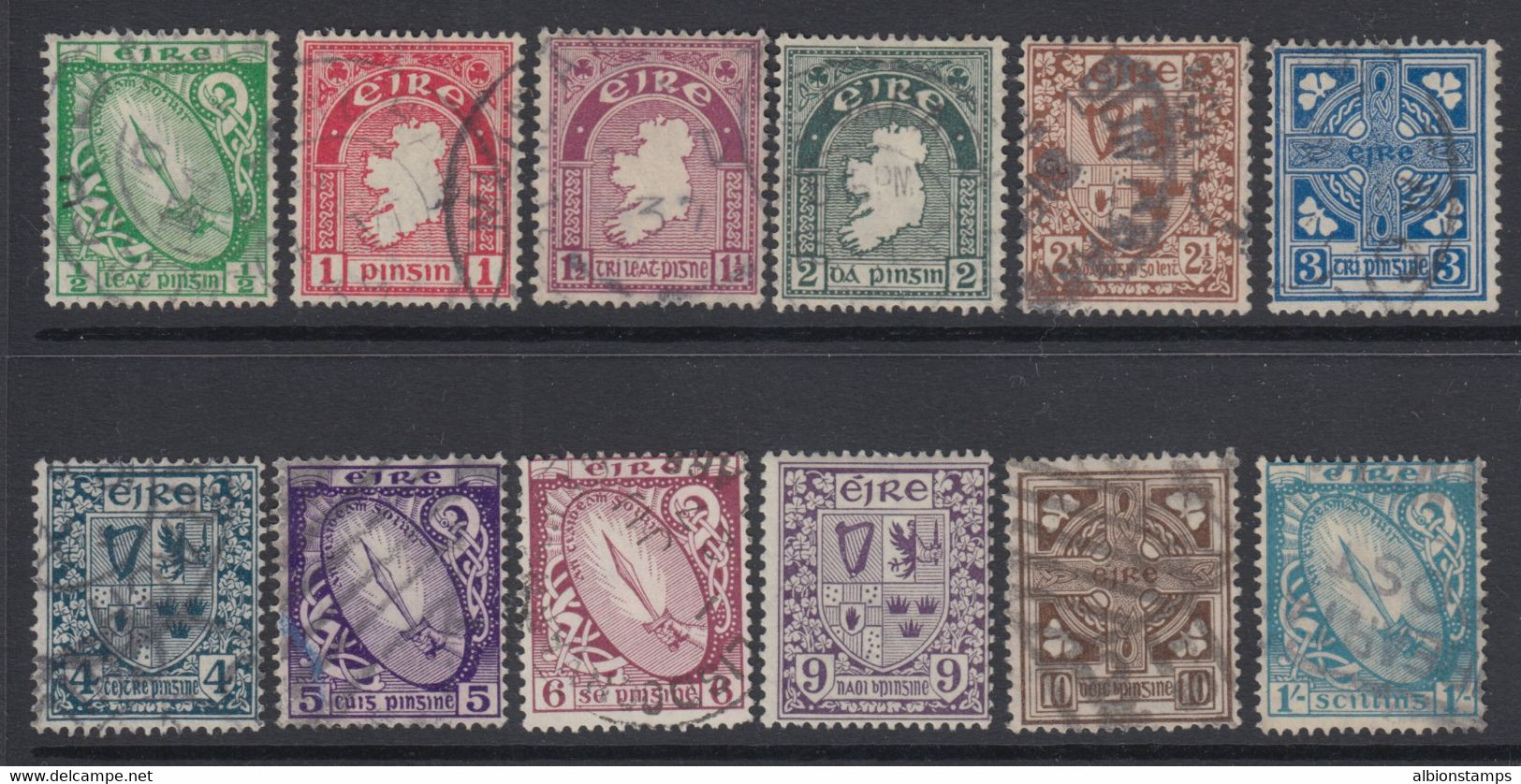 Ireland, Scott 65-76 (SG 71-82), Used - Usati