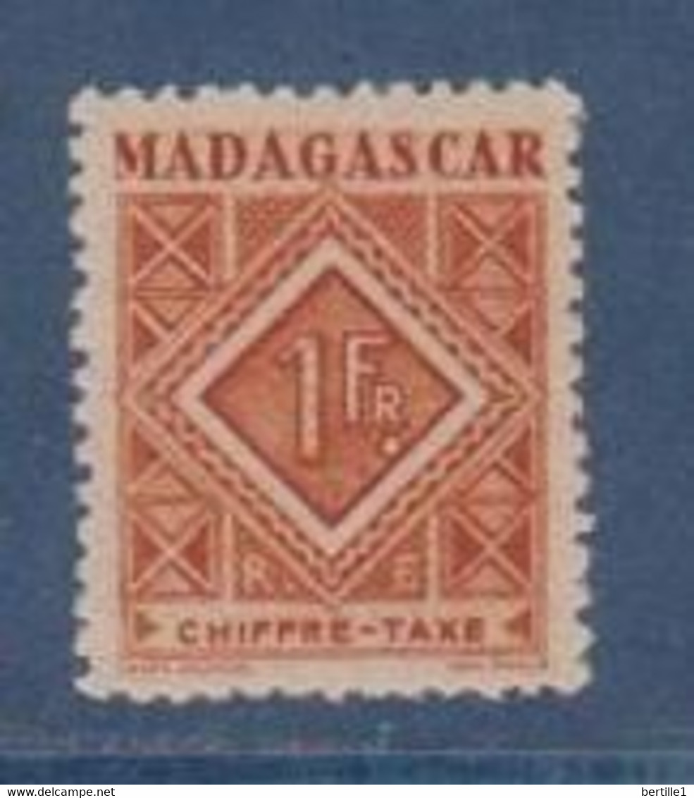 MADAGASCAR                  N° YVERT  :  TAXE 34   NEUF SANS SANS CHARNIERE        ( NSCH   3 / 35 ) - Portomarken