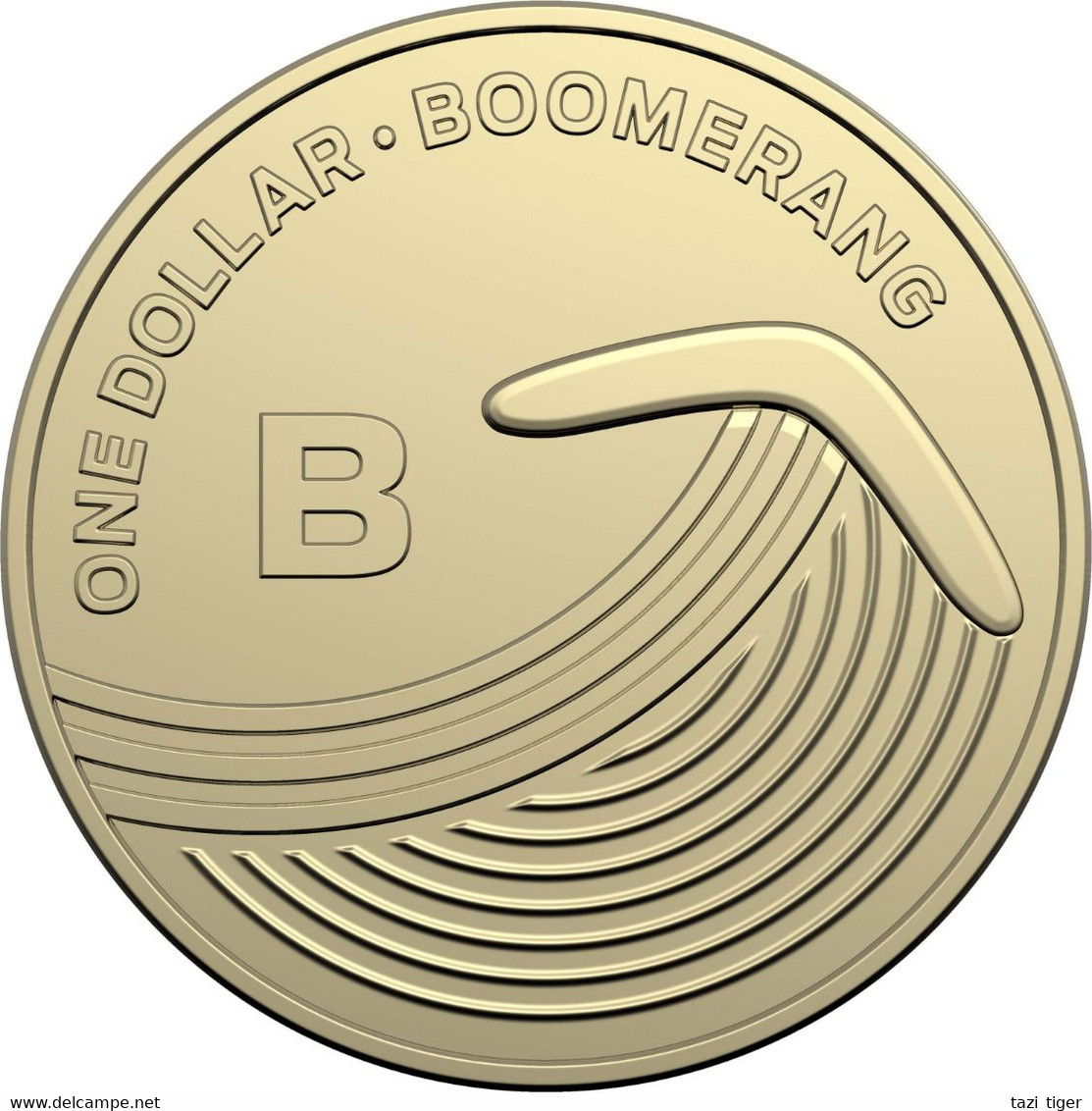 AUSTRALIA • 2019 • $1 • Alphabet Coins • B For Boomerang  • Uncirculated Dollar Coin In Coin Wallet - Dollar