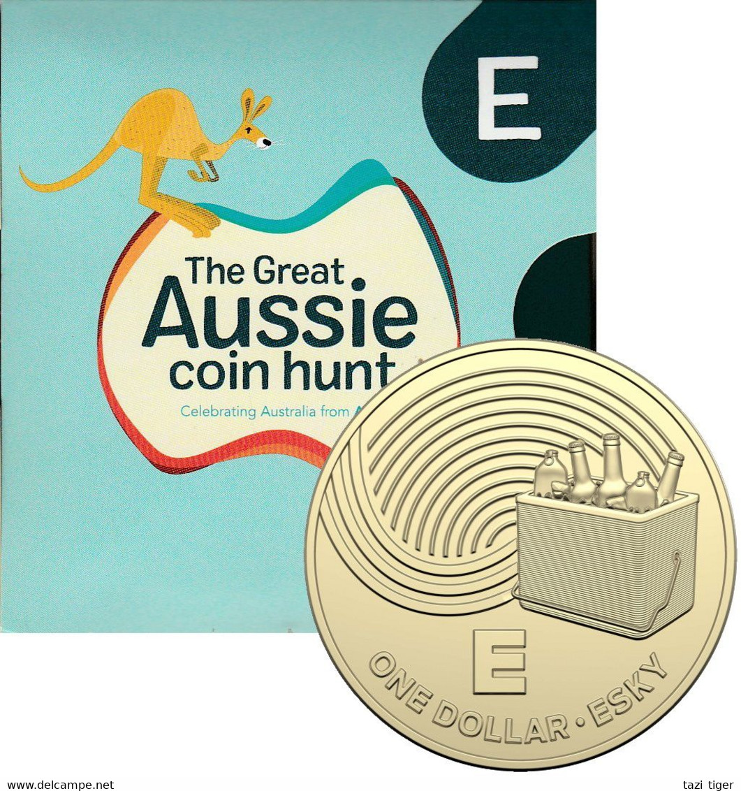 AUSTRALIA • 2019 • $1 • Alphabet Coins • E For Esky • Uncirculated Dollar Coin In Coin Wallet - Dollar