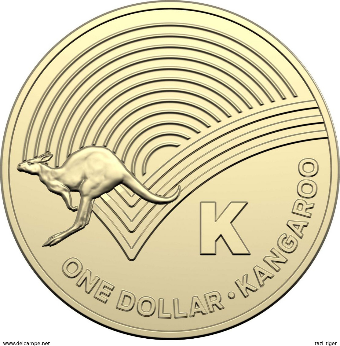 AUSTRALIA • 2019 • $1 • Alphabet Coins • K For Kangaroo • Uncirculated Dollar Coin In Coin Wallet - Dollar