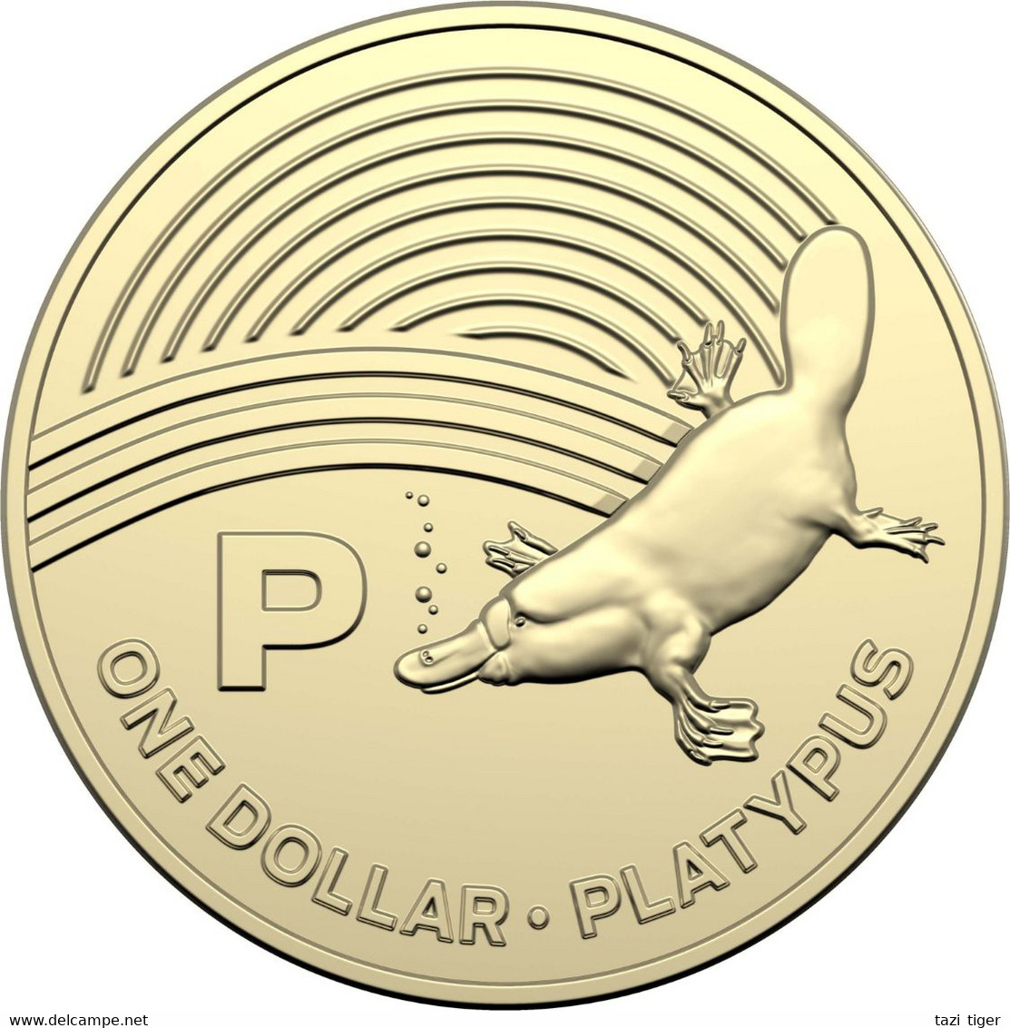 AUSTRALIA • 2019 • $1 • Alphabet Coins • P For Platypus • Uncirculated Dollar Coin In Coin Wallet - Dollar