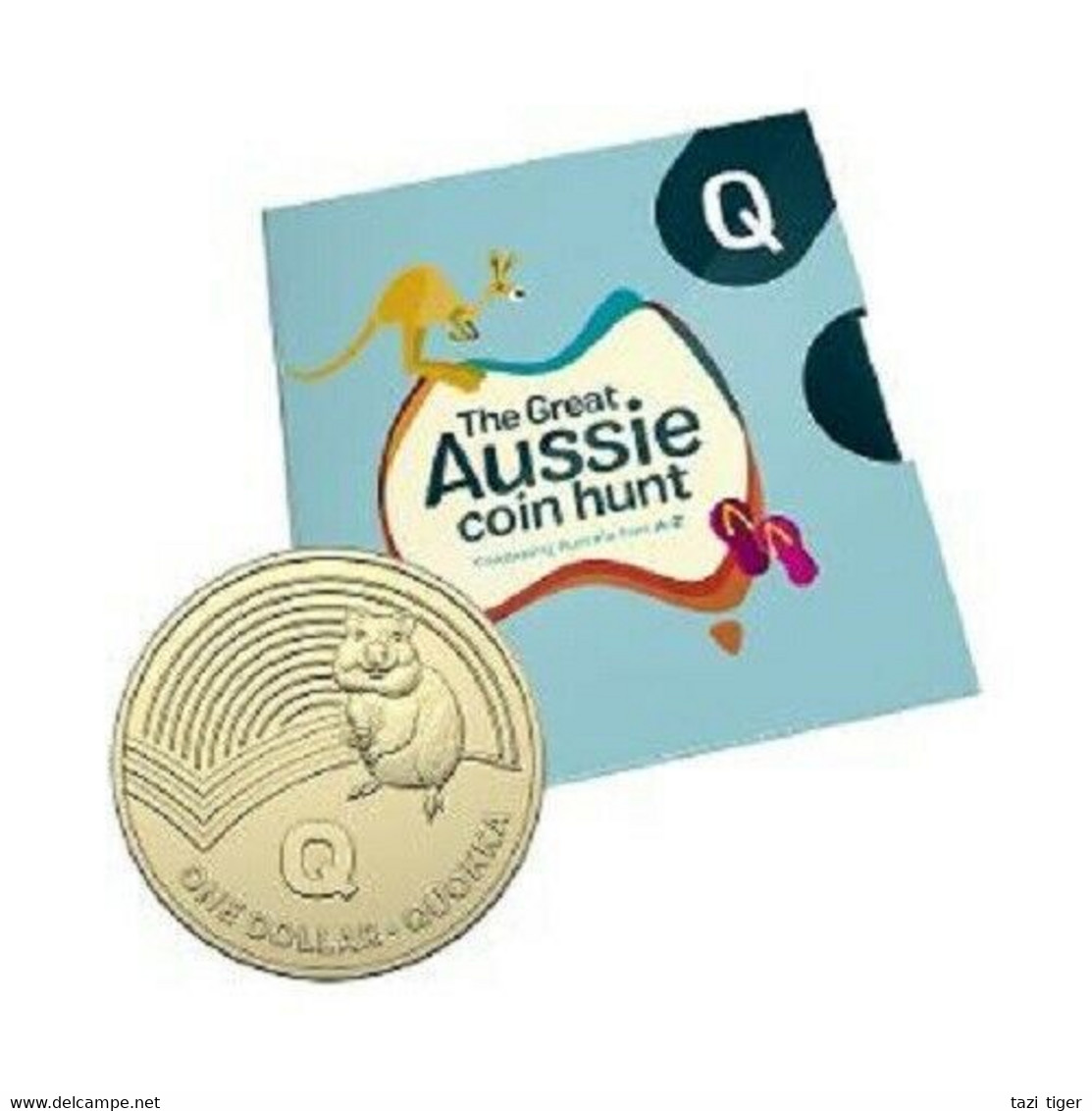 AUSTRALIA • 2019 • $1 • Alphabet Coins • Q For Quokka • Uncirculated Dollar Coin In Coin Wallet - Dollar