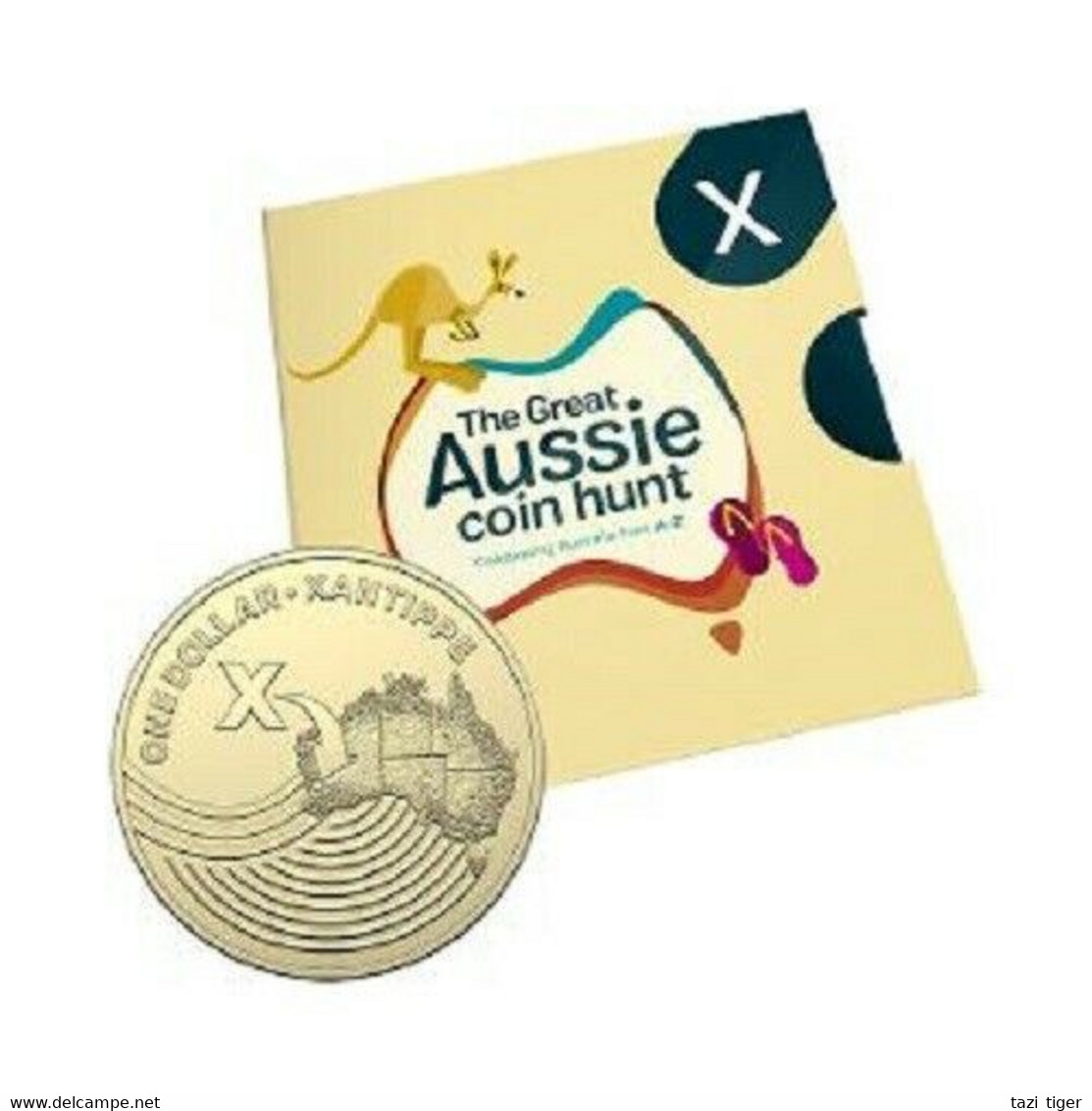 AUSTRALIA • 2019 • $1 • Alphabet Coins • X For Xantippe • Uncirculated Dollar Coin In Coin Wallet - Dollar