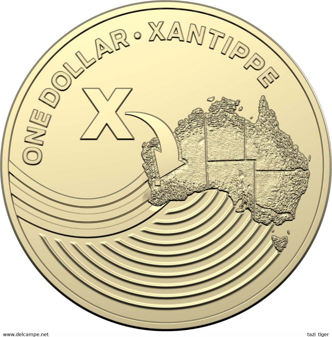 AUSTRALIA • 2019 • $1 • Alphabet Coins • X For Xantippe • Uncirculated Dollar Coin In Coin Wallet - Dollar