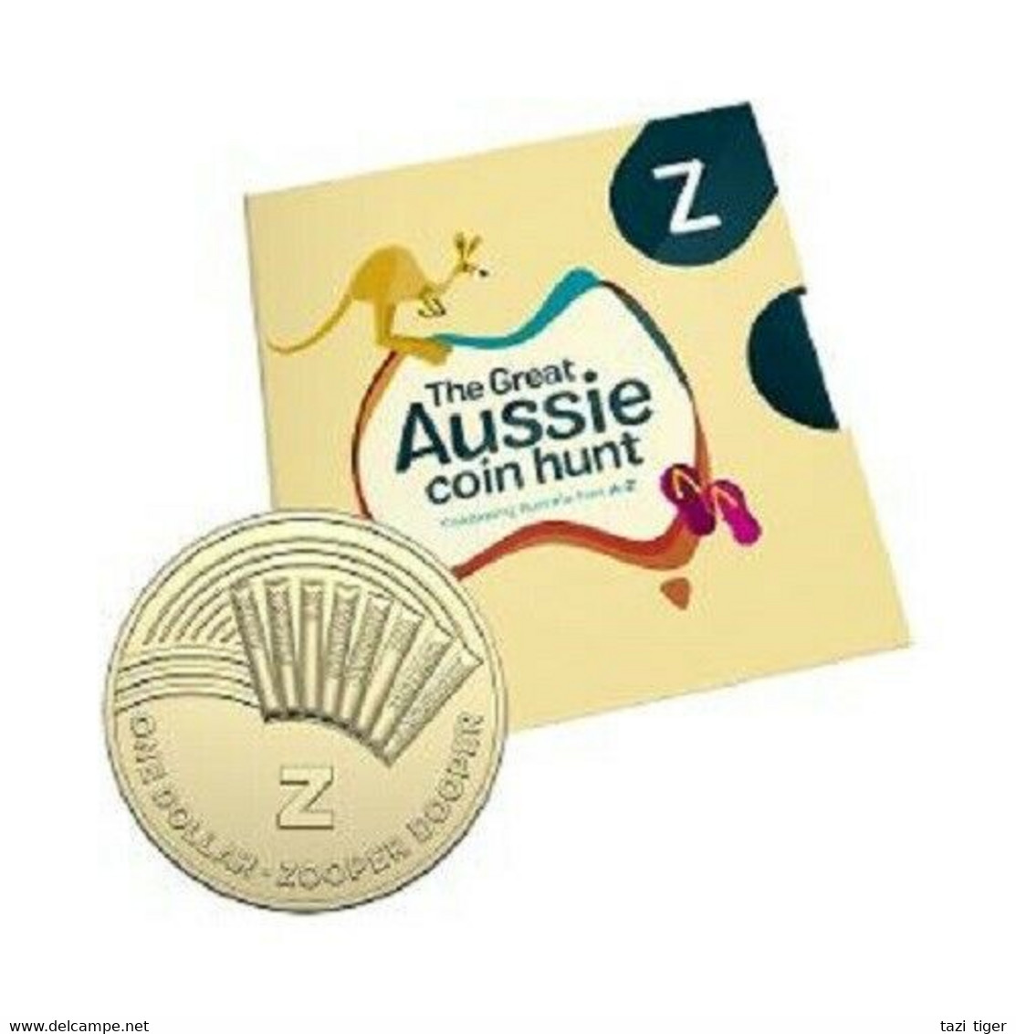AUSTRALIA • 2019 • $1 • Alphabet Coins • Z For Zooper Dooper • Uncirculated Dollar Coin In Coin Wallet - Dollar