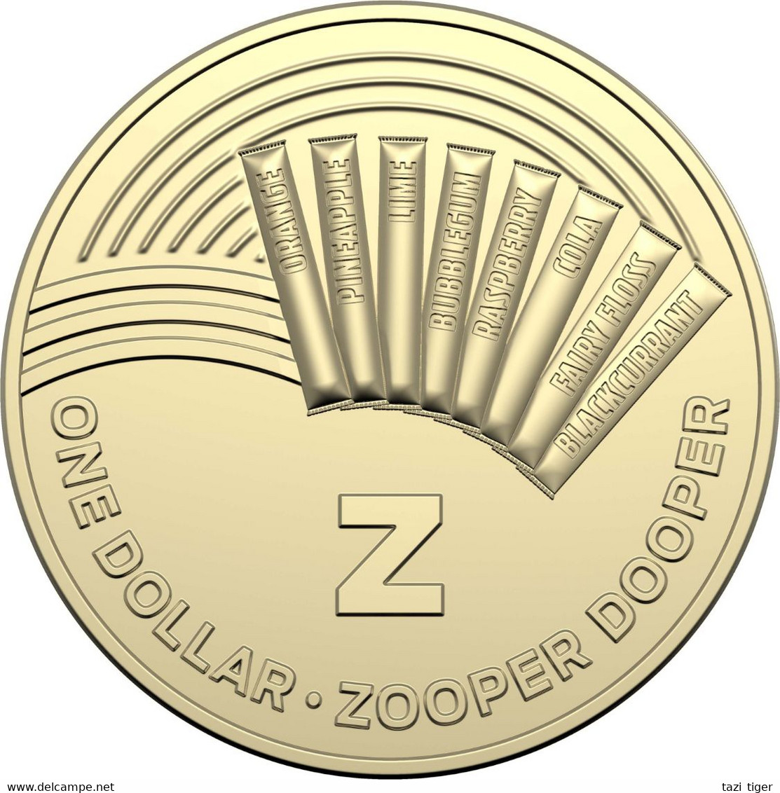 AUSTRALIA • 2019 • $1 • Alphabet Coins • Z For Zooper Dooper • Uncirculated Dollar Coin In Coin Wallet - Dollar