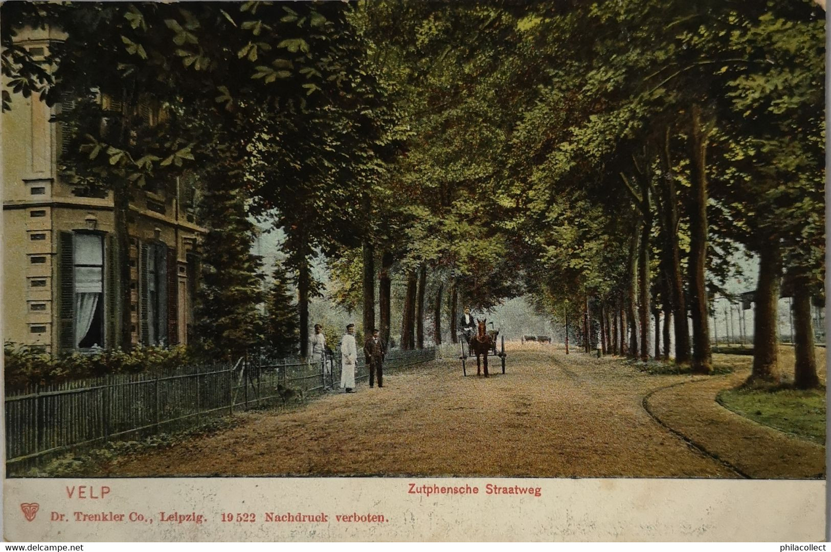 Velp (Gld.) Zutphensche Straatweg. Met Koets 1911 - Velp / Rozendaal